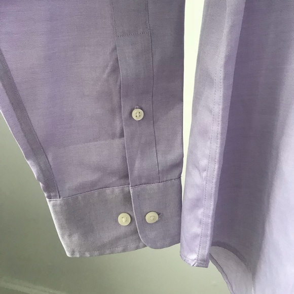 Merona Large 16 - 16 1/2 Purple Button Front Shirt - Picture 6 of 6